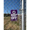 Sunburst Systems Sign Assortment Keep Off 5 Ea, No Trespassing 5 Ea Purple 10-Pack PK 8620